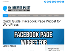 Tablet Screenshot of myinternetquest.com